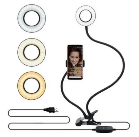LED Selfie Ring Light for Live Adjustable Makeup Light-8cm