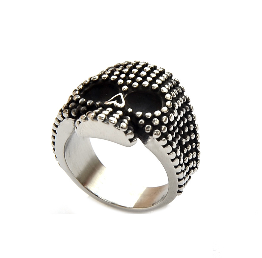 Stainless steel ring skull ring