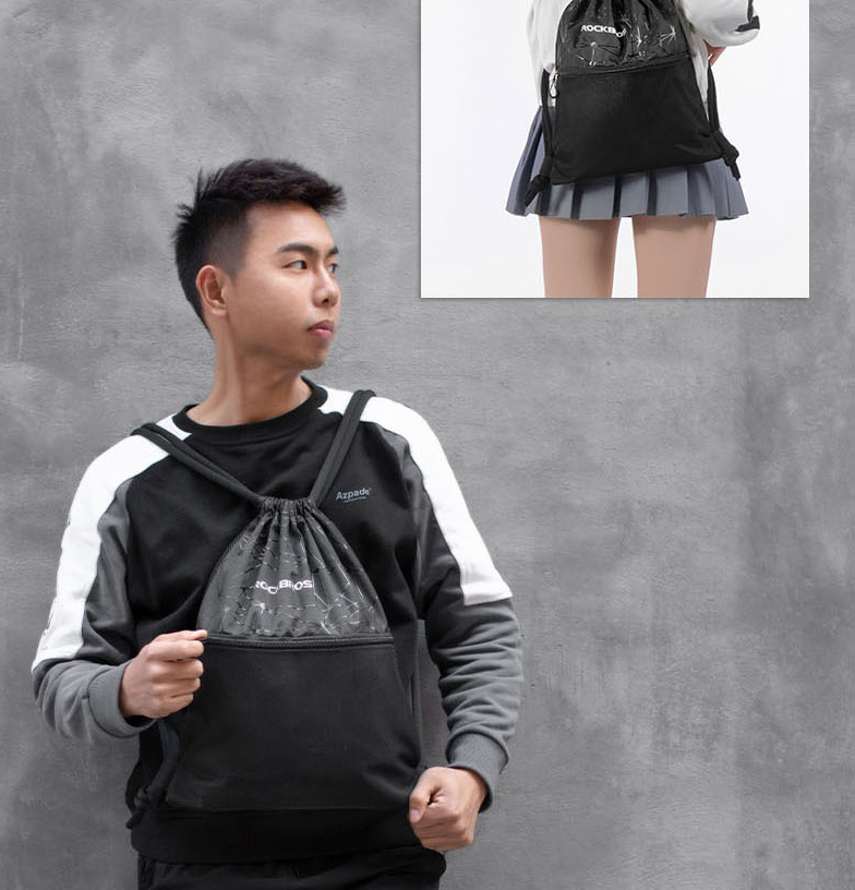 Shoulder storage bag drawstring drawstring