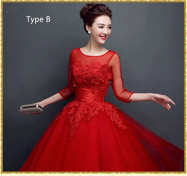 Lace upscale wedding evening dress - Type B-L