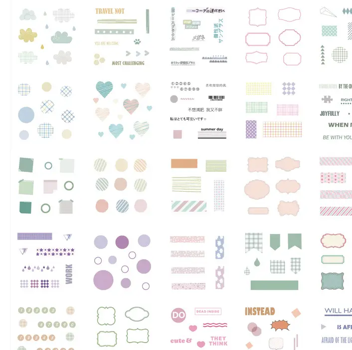 Gift box set sticker