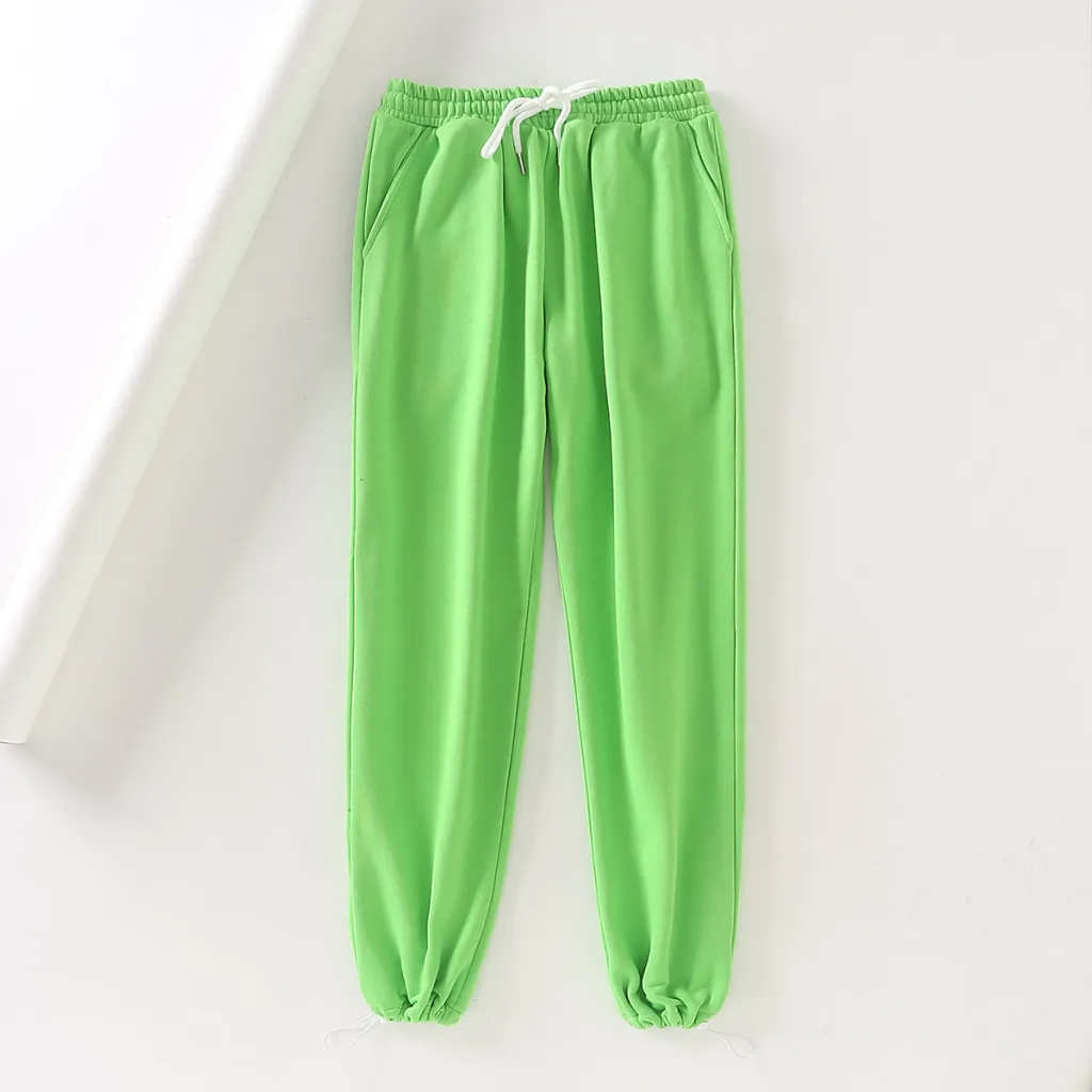 Women's Loose Casual Sports Pants - Green