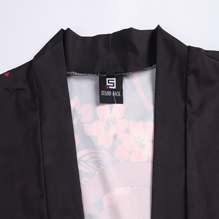 Japanese cropped kimono fairy crane jacket