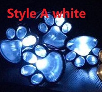 مصابيح شمسية بتصميم أثر قدم الحيوان – إضاءة LED للحدائق والممرات الخارجية