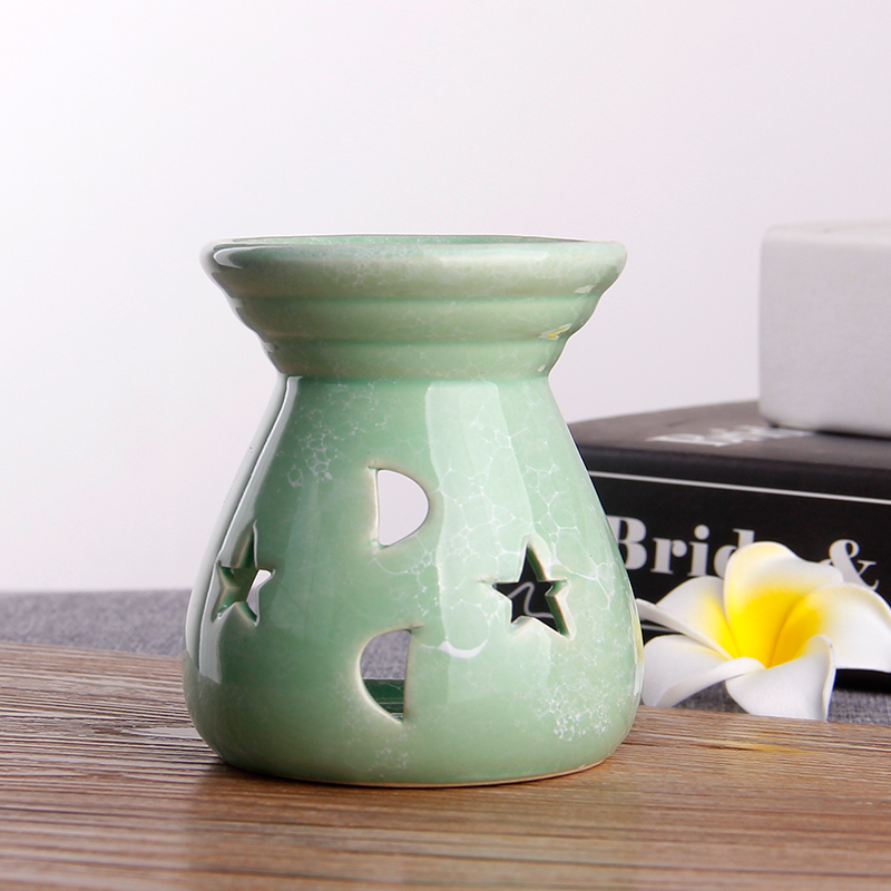 Ceramic aroma lamp oil stove Green - Shop at LoveMi