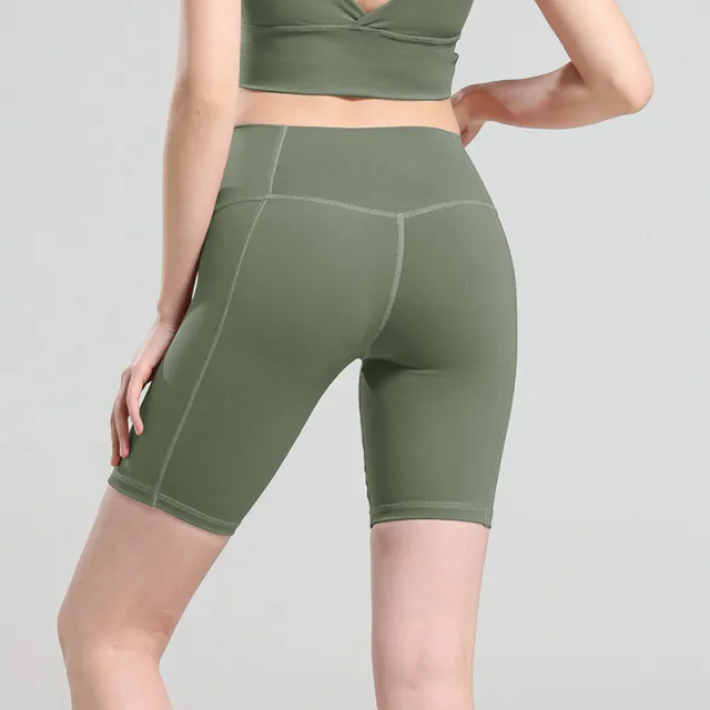 Sports Yoga Shorts Army Green - Shop at LoveMi