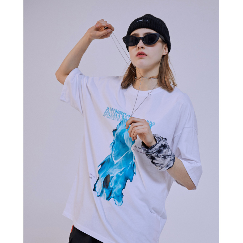 Dark Ghost Print Loose