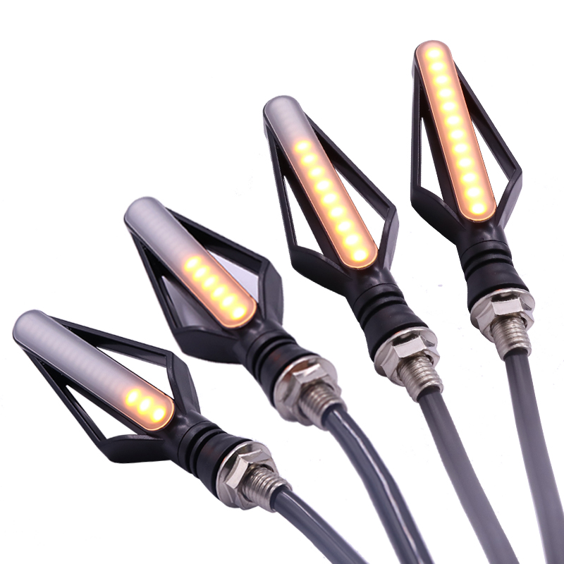 Fire arrow motorcycle turn signal running water brake light — foto 6