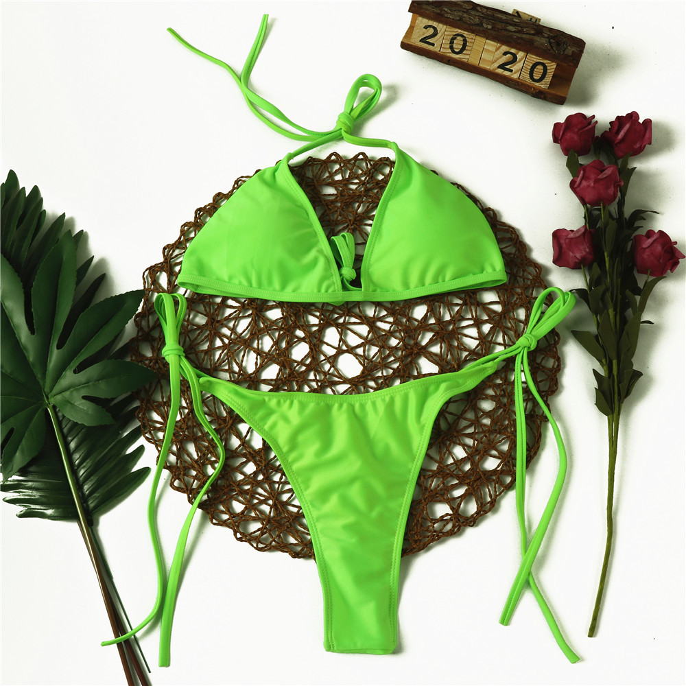 Tricolor Bikini Lace Up - Image 2