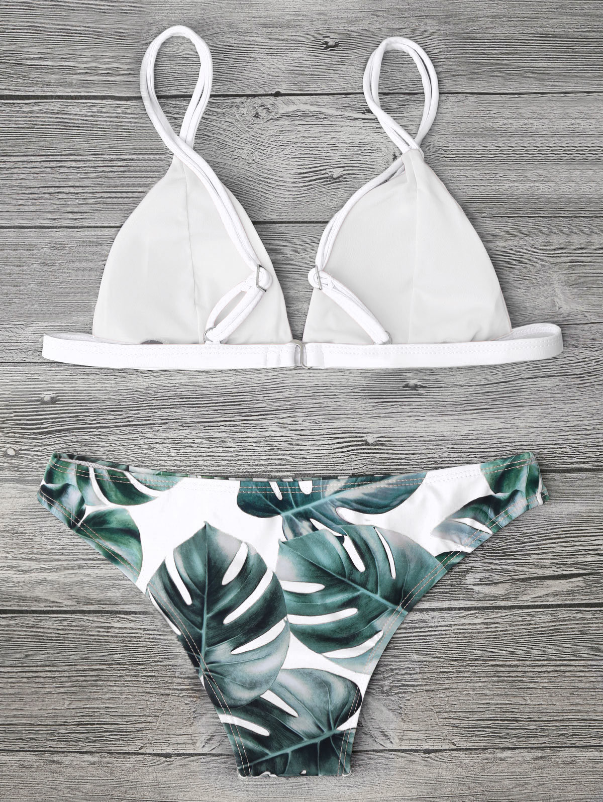 No More Bottoms Just Leafs Bikini Set