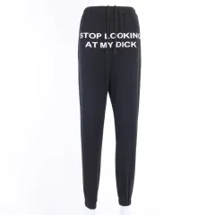 High waist track pants - Black - View 1