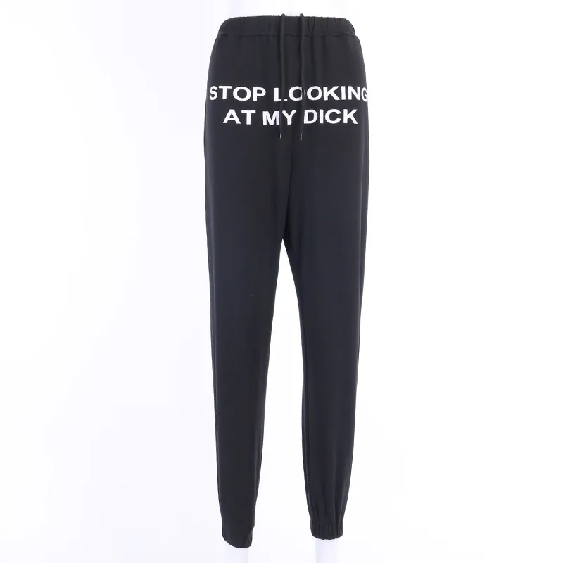 High waist track pants - Black