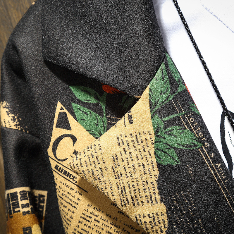 Men's Fashion Japanese Print Jacket