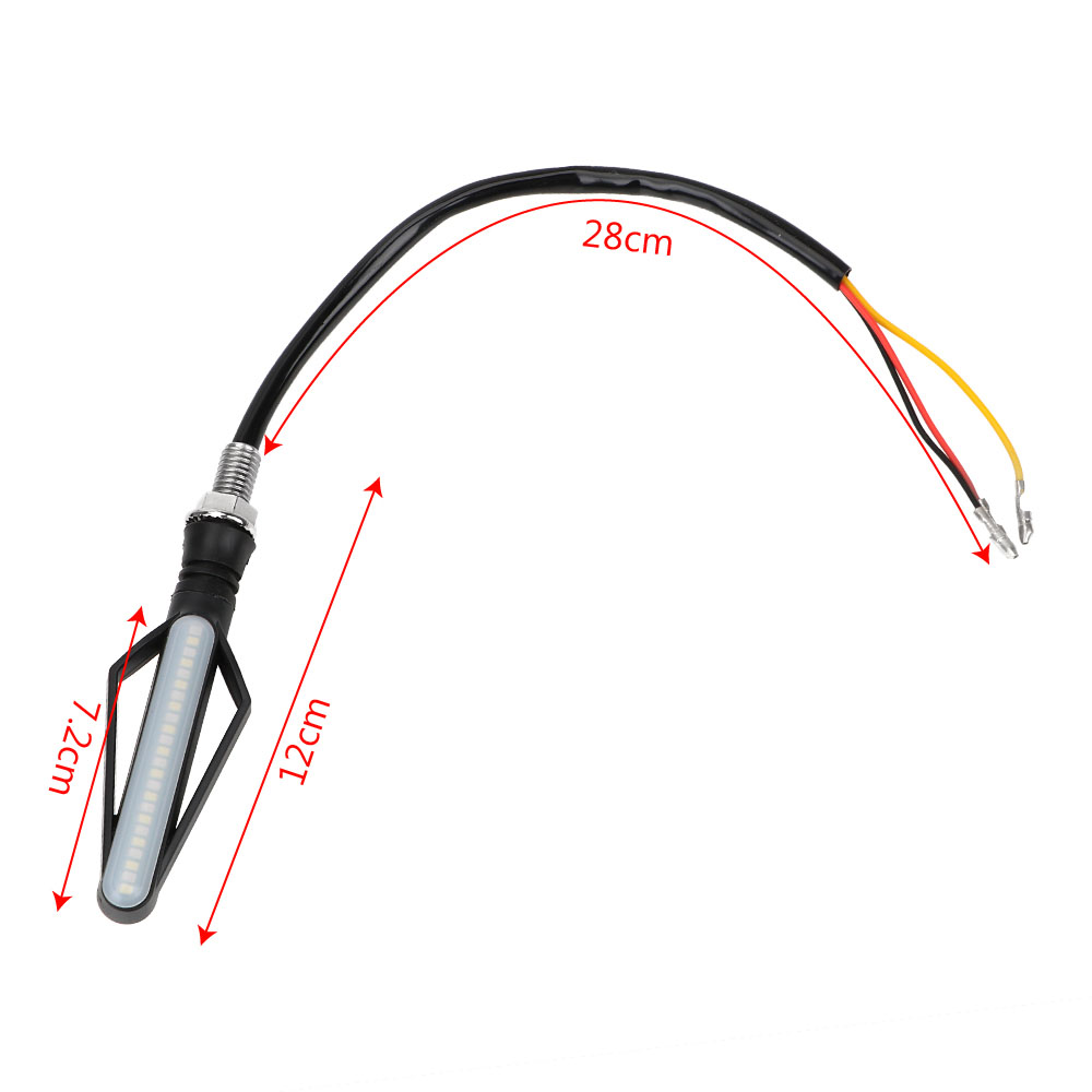 Fire arrow motorcycle turn signal running water brake light — foto 4