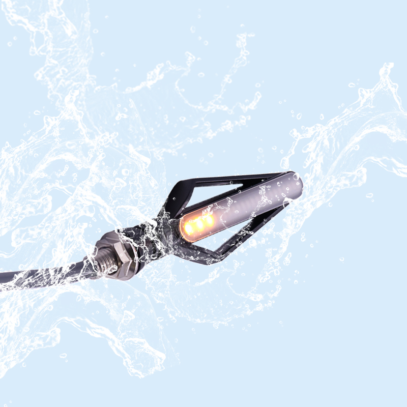 Fire arrow motorcycle turn signal running water brake light — foto 2