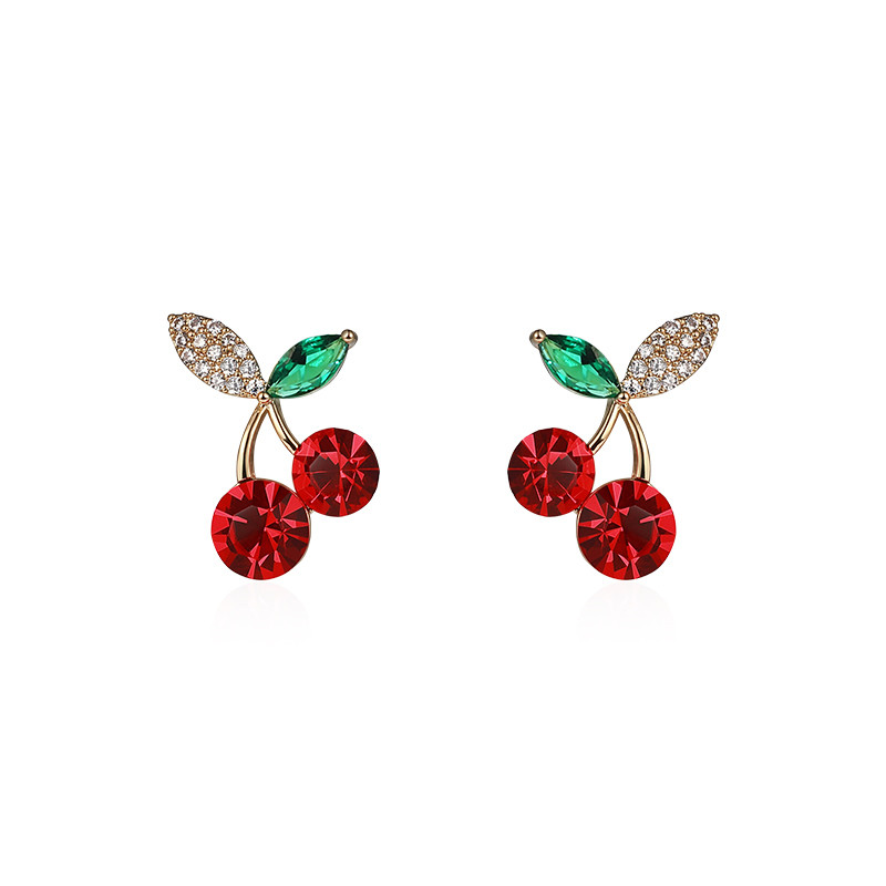 Small cherry earrings