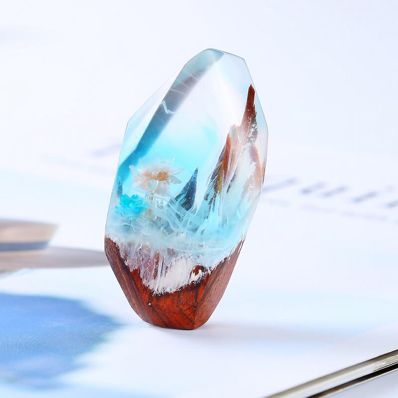 DIY Crystal Epoxy Purple Sandalwood Handmade Blood Tan Stubble