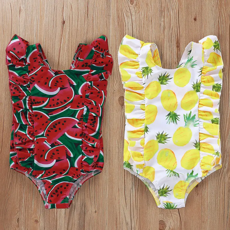Printed Sleeve One-Piece Swimsuit