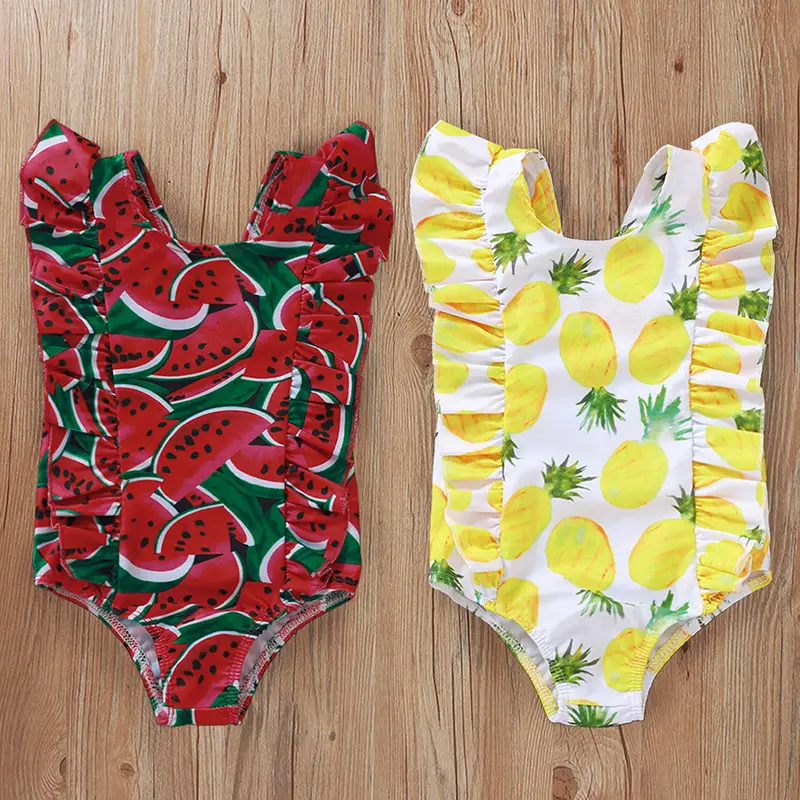 Printed Sleeve One-Piece Swimsuit