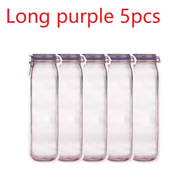 Long purple 5pcs