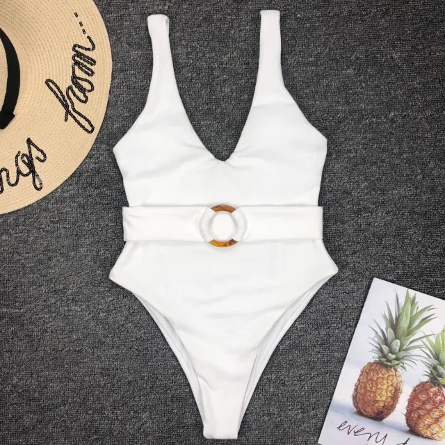 Women White Swimsuit White - Shop at LoveMi