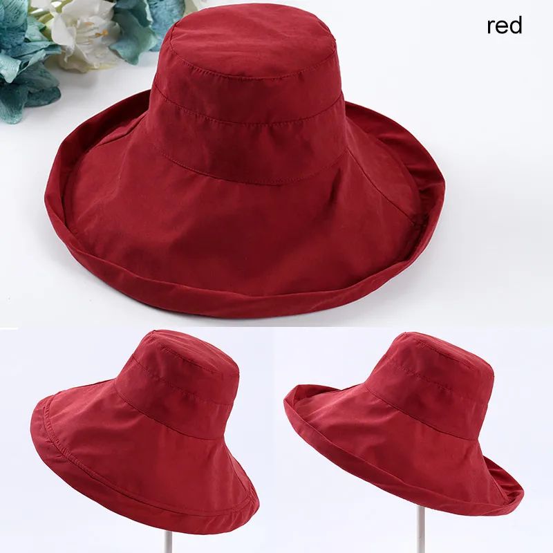 New velvet fisherman hat for women - Red