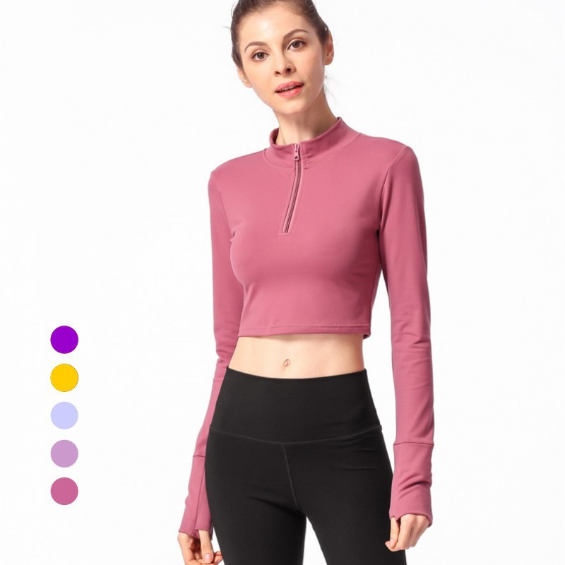 Long Sleeve Skinny Yoga Wear T-Shirt — foto 5