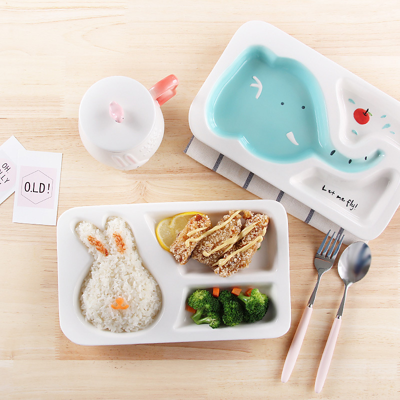 Creative cartoon tableware children baby griddle — view 5