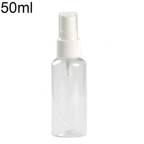 Clear plastic spray bottle - White