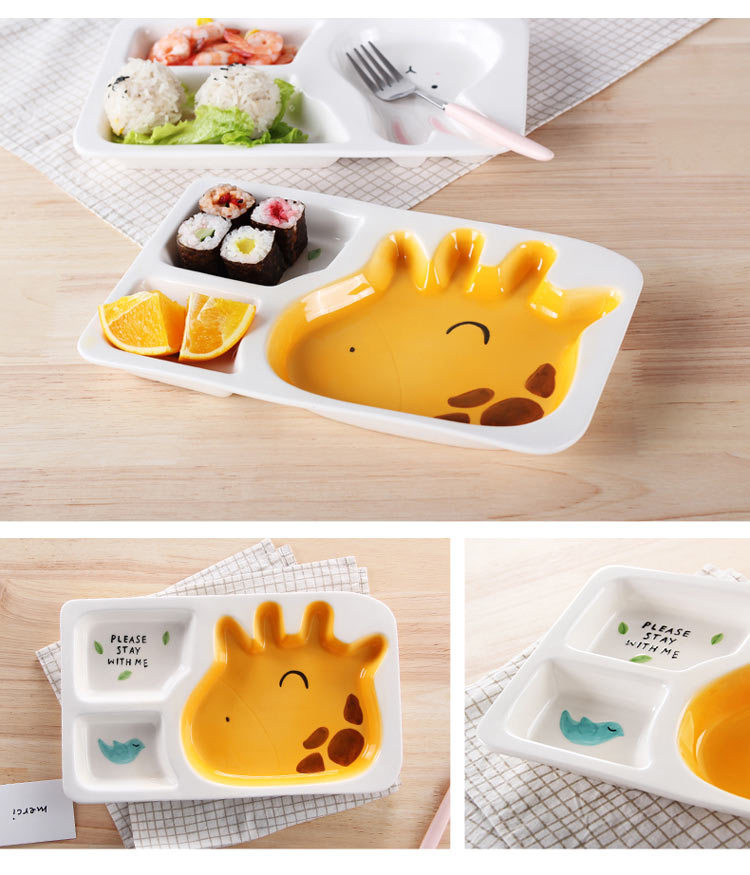 Creative cartoon tableware children baby griddle — view 2