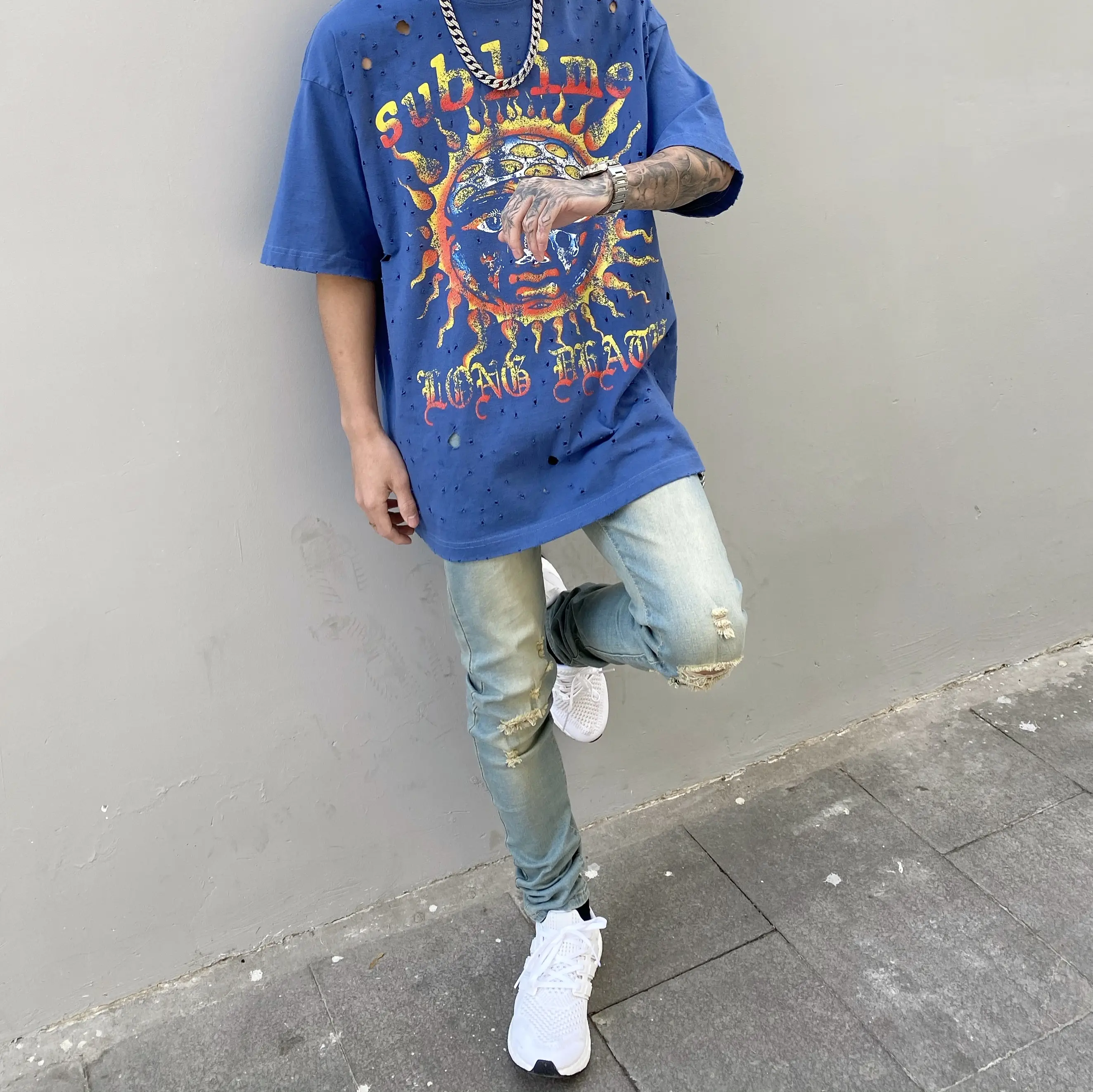 Loose short sleeve tide