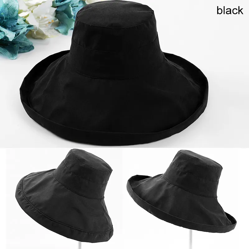 New velvet fisherman hat for women - Black