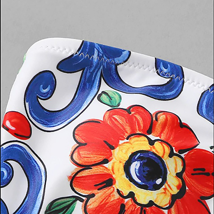 Women's tube top strapless split swimsuit