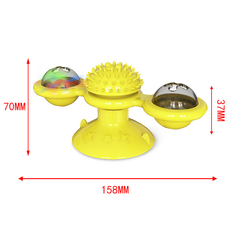 Sucker Turn Windmill Cat Toy Funny Cat Creative Spin Ball — foto 8