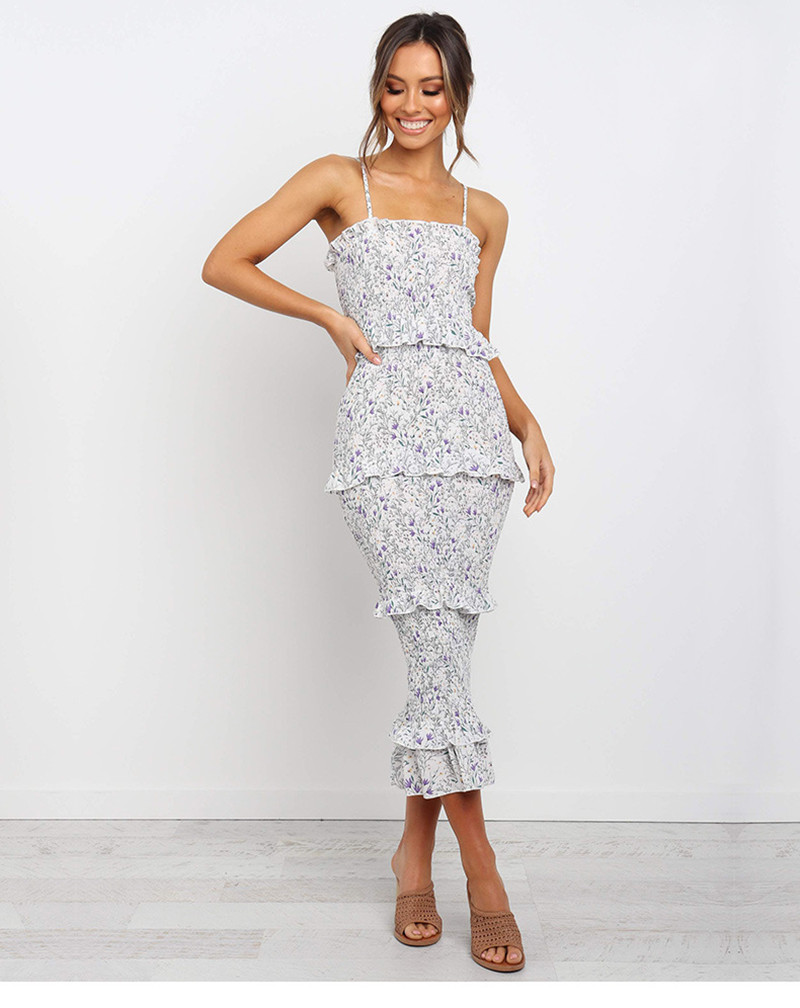 Sling Print Cake Dress