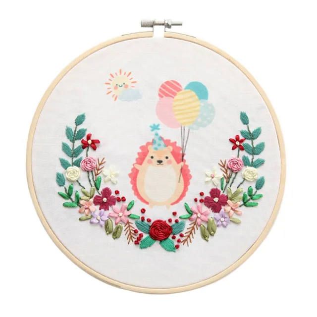 Cartoon animal hand embroidery Hedgehog - Shop at LoveMi