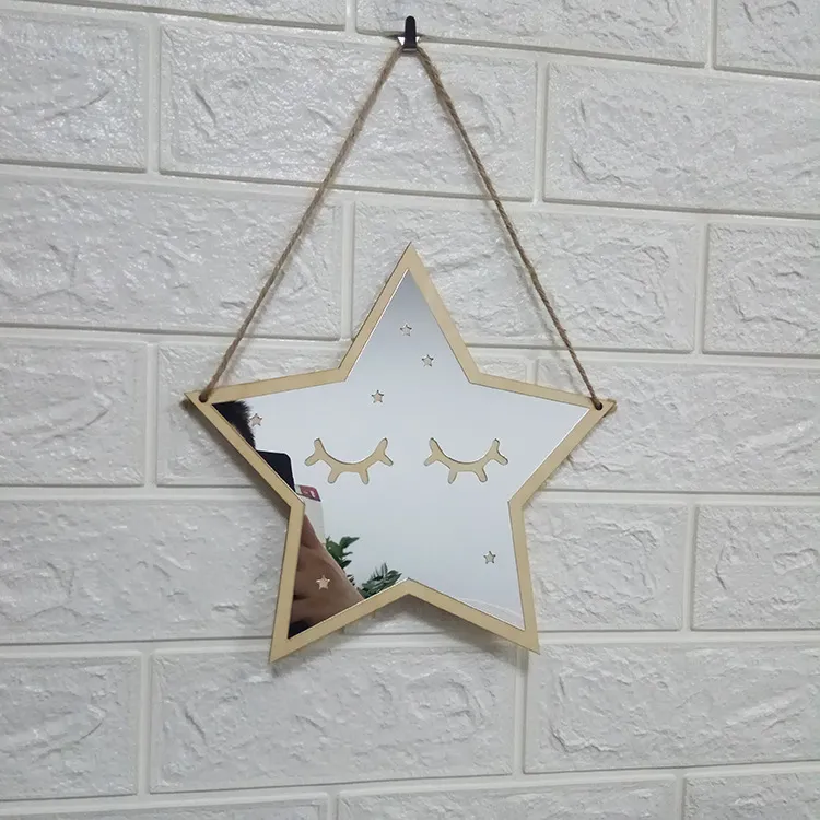 Wooden mirror - Stars