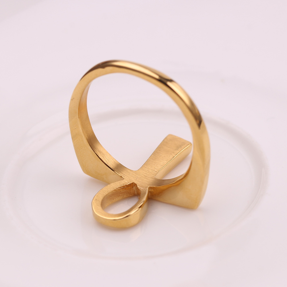 Nile cross key ring never fades stainless steel ring