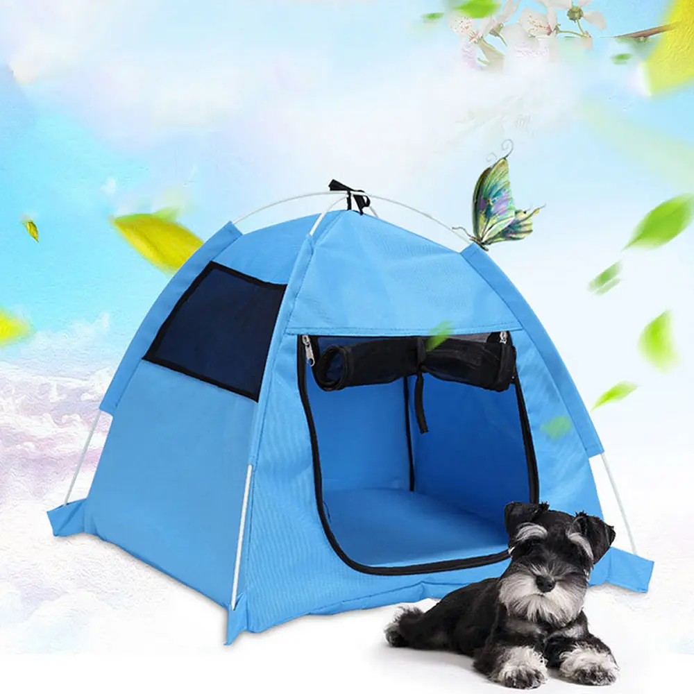 Foldable anti-mosquito kennel for pet dogs