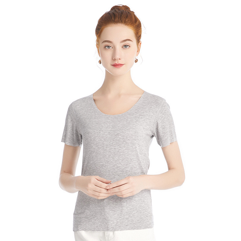 Women's round neck short sleeve T-shirt