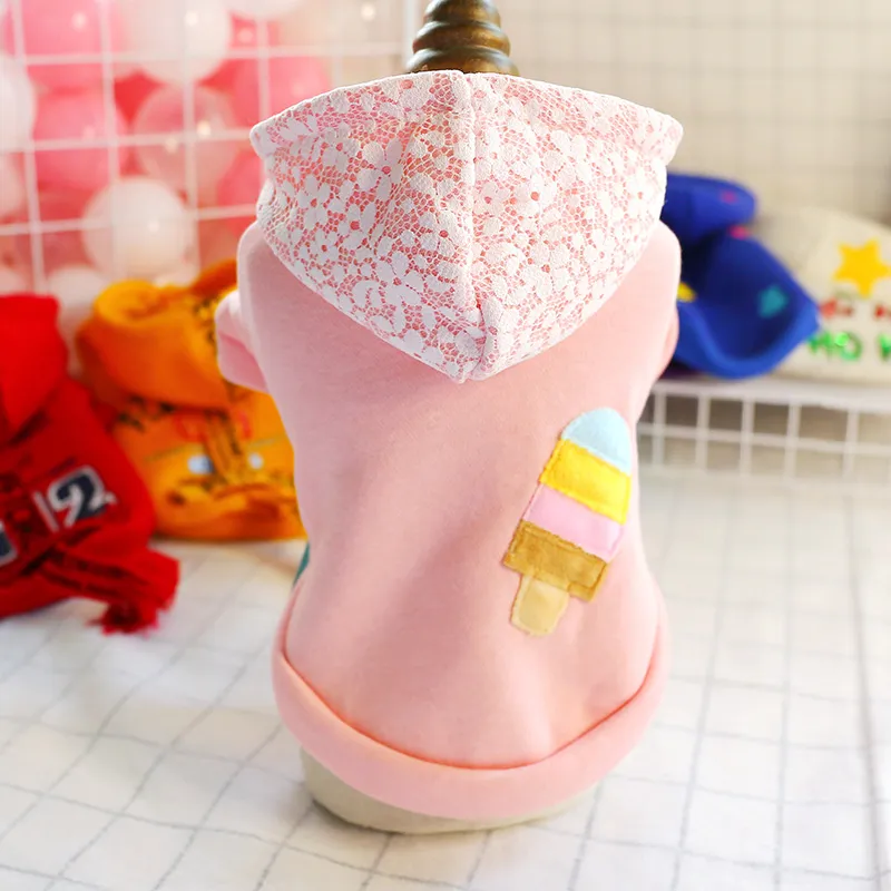 Teddy clothes plus velvet thick hooded sports sweater - Pink