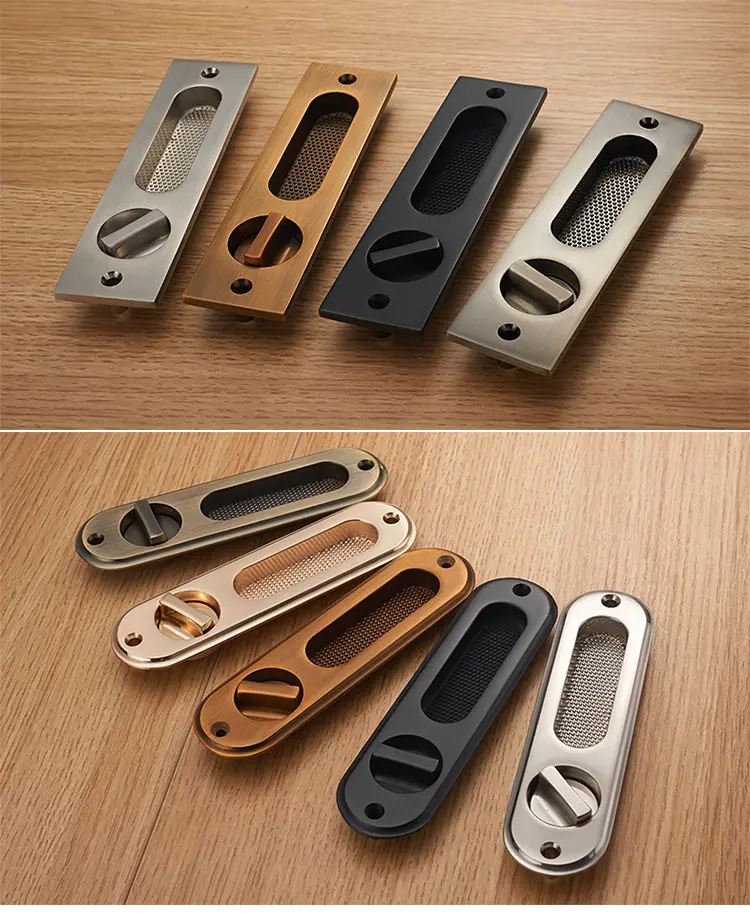 Invisible lock hook for kitchen balcony sliding door