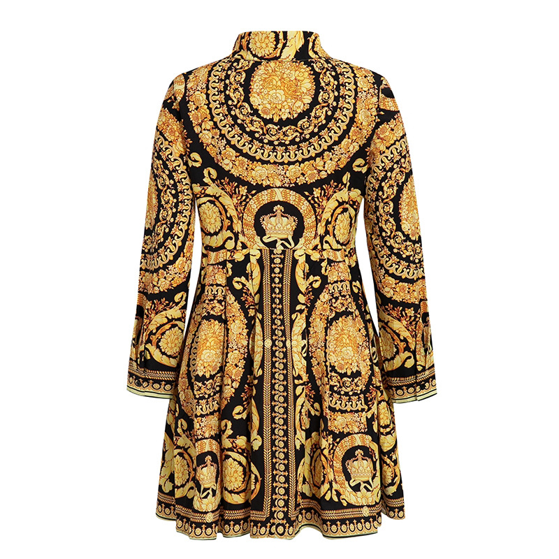 Irregular Print Fashion Dress