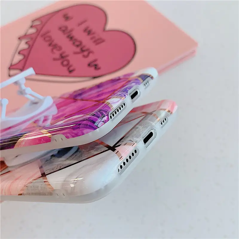 Diamond marble phone case