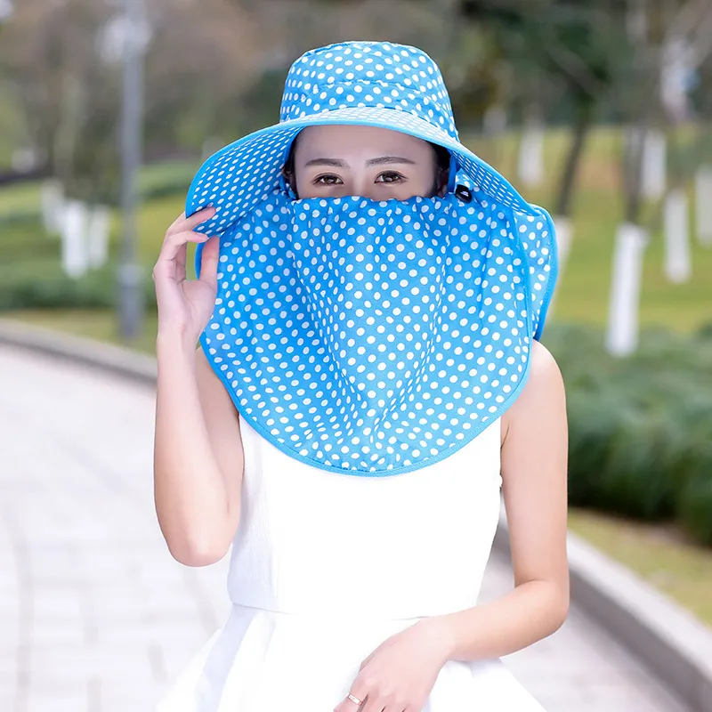 Women's sun hat - Blue Single Cap