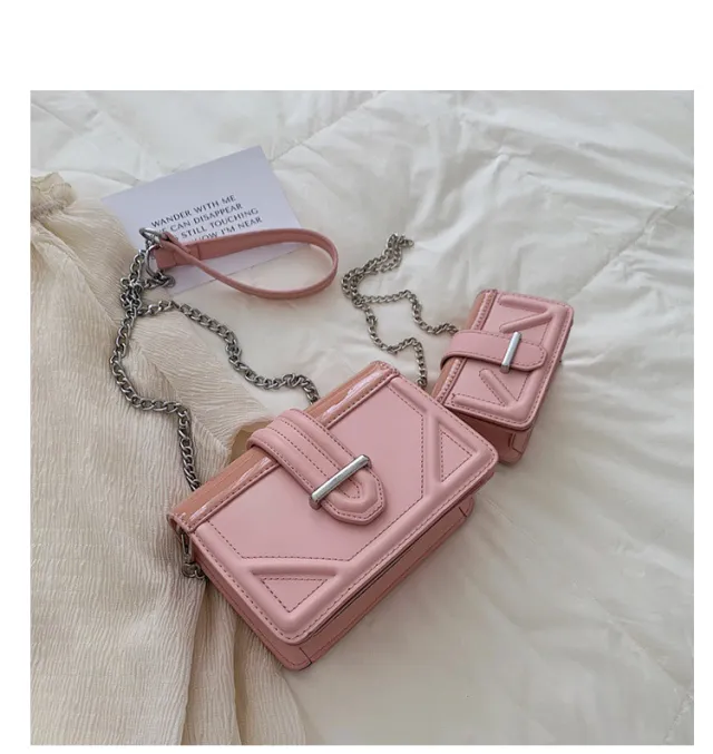 Korean small crossbody bag Pink - Shop at LoveMi