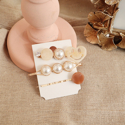 Vintage sweet pearl acetate bangs hairpin 4Style - Shop at LoveMi