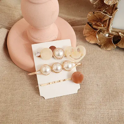 Vintage sweet pearl acetate bangs hairpin 4Style - Shop at LoveMi