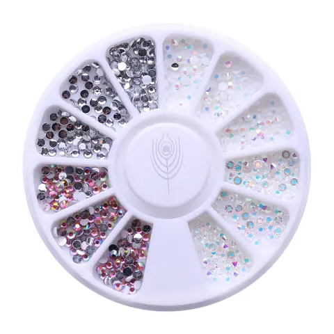 Resin Diamond Jewelry Box Nail Stickers