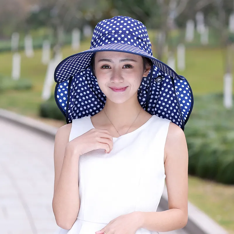 Women's sun hat - Navy Blue Single Cap